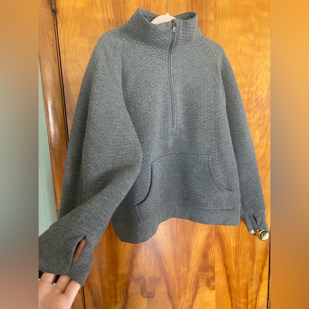 Maurices Charcoal Quarter-Zip Pullover